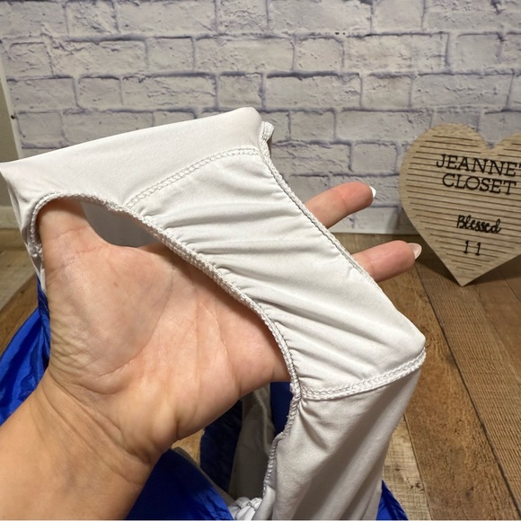 Free People Movement The Way Home Blue Athletic Shorts Built in Panty Women's M - Picture 7 of 14